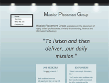 Tablet Screenshot of missionplacementgroup.com